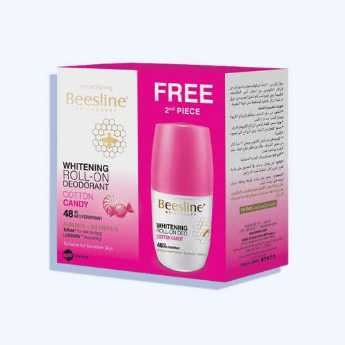 بيزلين مزيل الرائحة لتفتيح البشرة نعومة القطن رول اون 50 مل 1+1 - Nabda Egypt