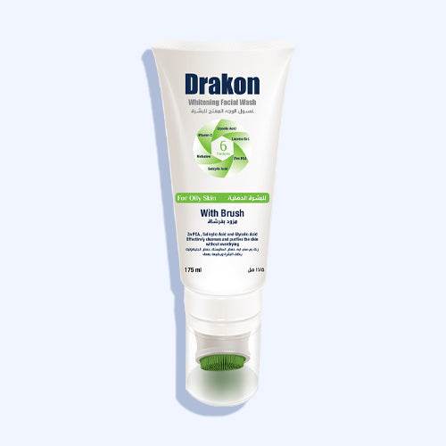 دراكون غسول تفتيح للبشرة الدهنية مزود بفرشاة 175ملى - Nabda Egypt