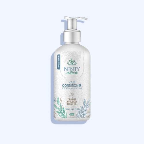 إنفينيتي ناتشورال بزيت الأرجان المغربي العضوي لجميع أنواع الشعر بلسم300 مل - Nabda Egypt