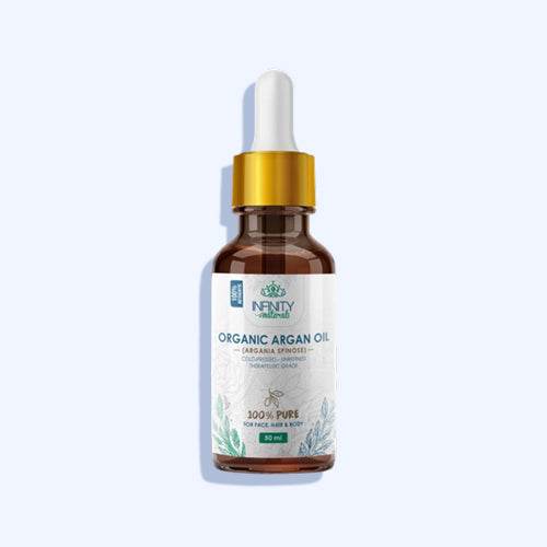 إنفينيتي ناتشورال للوجه والشعر والجسم زيت أرجان عضوي نقي 100٪50 مل - Nabda Egypt