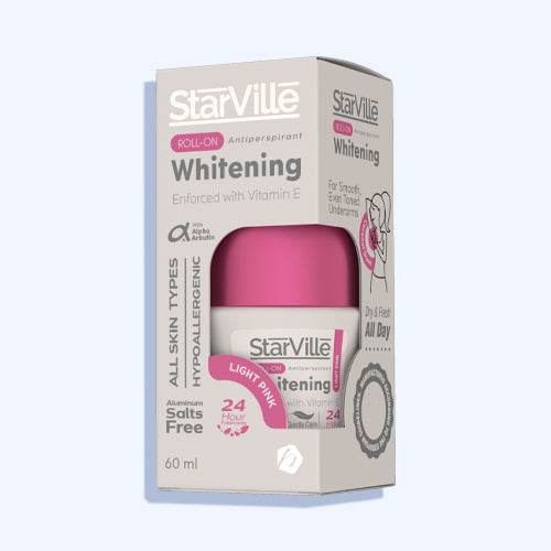 ستارفيل وايتنج مزيل العرق لايت بينك برائحة جوزالهند رول اون 60 مل - Nabda Egypt