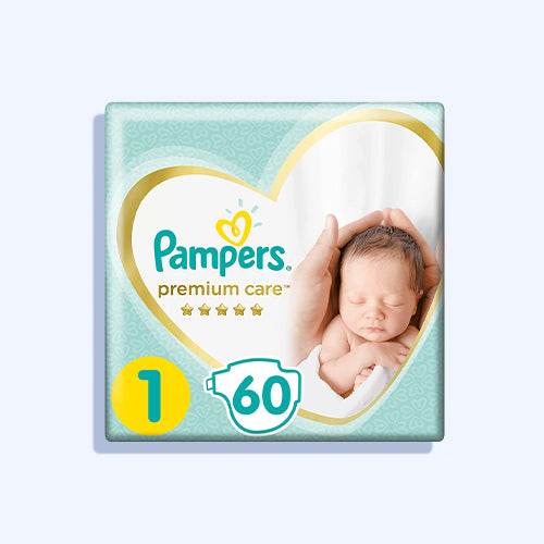 بامبرز سعودي حديث الولادة رقم 1/ 60 قطعة - Nabda Egypt