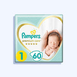 بامبرز سعودي حديث الولادة رقم 1/ 60 قطعة - Nabda Egypt