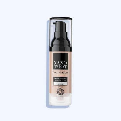 نانوتريت فونديشن لتغطيه متوسطه للبشره و حمايه من الشمس 30 لون فاتح 30 مل - Nabda Egypt
