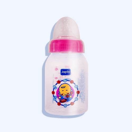 جابلو ببرونه روند مزودة بحلمة مضادة للمغص وخلاط ماء فاتر مقاس 120 مل (كارت) لون بينك - Nabda Egypt