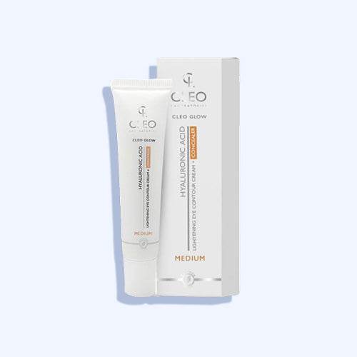 كليو بحمض الهياليورونيك لتفتيح محيط العين كريم + كونسيلر لون متوسط 15 مل - Nabda Egypt