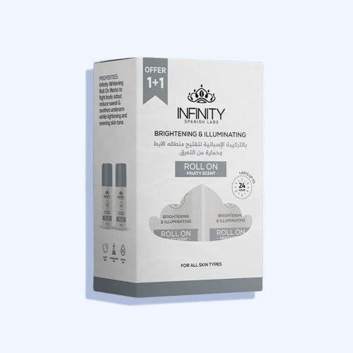 إنفينيتي رول اون مزيل رائحة العرق وتفتيح البشره برائحة الفواكه 80 مل 1+1 - Nabda Egypt