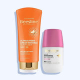 بيزلين فائق الحماية من الشمس غير مرئي بعامل حماية 50 كريم 60 مل + بيزلين مزيل رائحه بالورد رول اون ٥٠ مل - Nabda Egypt