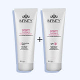 إنفينيتي بوست ليزر جل مهدئ ومرطب بمعامل حماية من الشمس +45 120 مل + إنفينيتي بوست ليزر كريم مرطب وملطف تاثير يدوم 24 ساعه 120 مل - Nabda Egypt