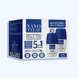 نانوتريت مزيل رائحه بالعود رول اون 50 مل (1+1) - Nabda Egypt