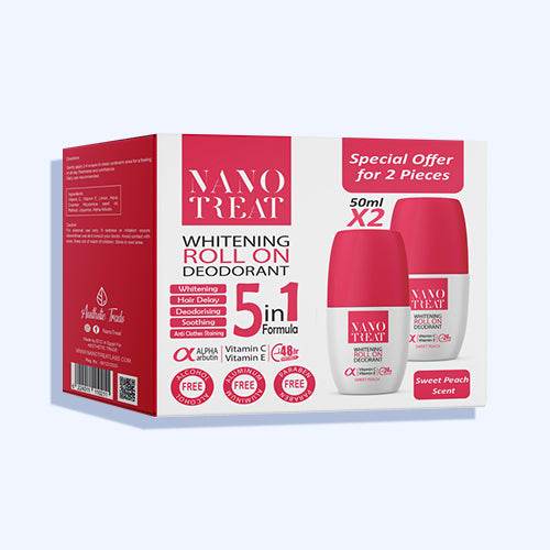 نانوتريت مزيل رائحه بالخوخ رول اون 50 مل (1+1) - Nabda Egypt