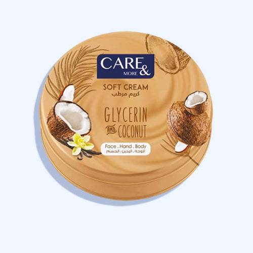 كير اند مور مرطب لليد والجسم برائحه جوز الهند سوفت كريم 75 مل - Nabda Egypt