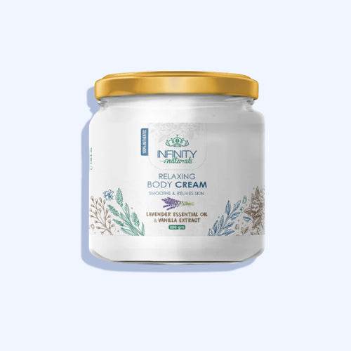 إنفينيتي ناتشورال كريم الجسم بزيت اللافندر ومستخلص الفانيليا200 جرام - Nabda Egypt