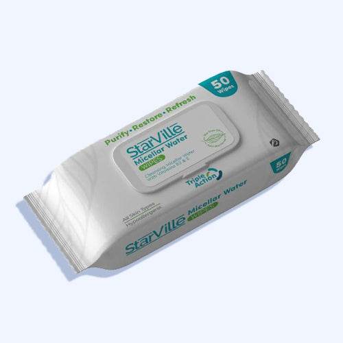 ستارفيل مناديل مبللة لإزالة المكياج 50 منديل - Nabda Egypt