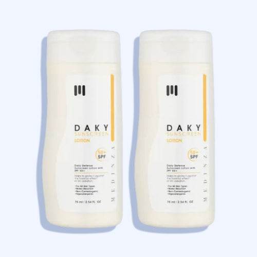 داكي واقي شمس بحماية +50 لجميع انواع البشرة وخصوصا الدهنية او المختلطة لوشن 75مل 1+1 - Nabda Egypt