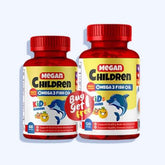 ميجان للاطفال اوميجا- 3 و زيت السمك 120 قطعة +ميجان للاطفال اوميجا- 3 و زيت السمك 60 قطعة - Nabda Egypt