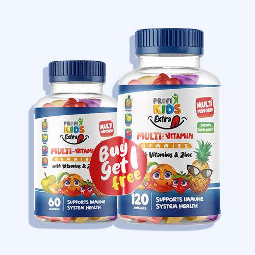 بروفي كيدز اكسترا فيتامينات متعددة 120 قطعة +بروفي كيدز اكسترا فيتامينات متعددة 60 قطعة - Nabda Egypt