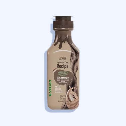 إيفا اوپتيموم كير ريسپي شامبو مقوي للشعر الضعيف برائحة الموكا 350 مل - Nabda Egypt