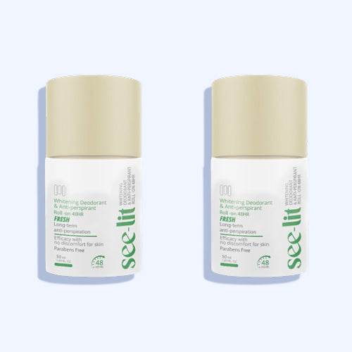 سي ليت مزيل رائحة العرق ومضاد التعرق برائحة فريش رول اون 50 مل 1+1 - Nabda Egypt