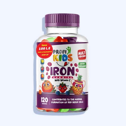 بروفي كيدز فيتامين حديد حلوى جيلاتينة 120 قطعة - Nabda Egypt