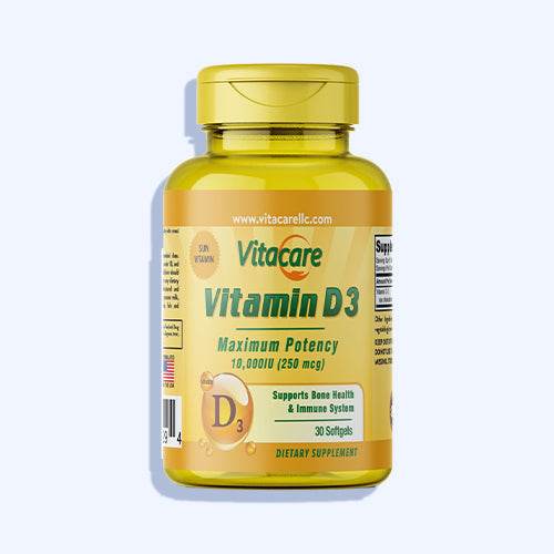 فيتا كير فيتامين د3 10000 وحدة دولية 30 كبسولة جيلاتينية - Nabda Egypt