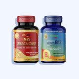 فيتا كير ماكس اوميجا - كير زيت السمك 2000 مجم 30 كبسولة جيلاتينية + فيتا كير أكتيفاتيد ميثيل ب12 1000 ميكروجرام 30 قرص - Nabda Egypt