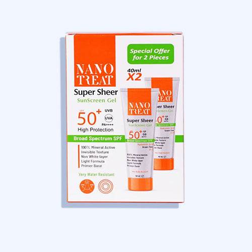 نانو تريت سوبر شير جل حميه +50 من اشاعه الشمس 40 مل 1+1 - Nabda Egypt