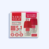 نانو تريت مزيل رائحه روز فانيليا رول اون 50 مل +نانو تريت مزيل رائحه خوخ رول اون 50 مل