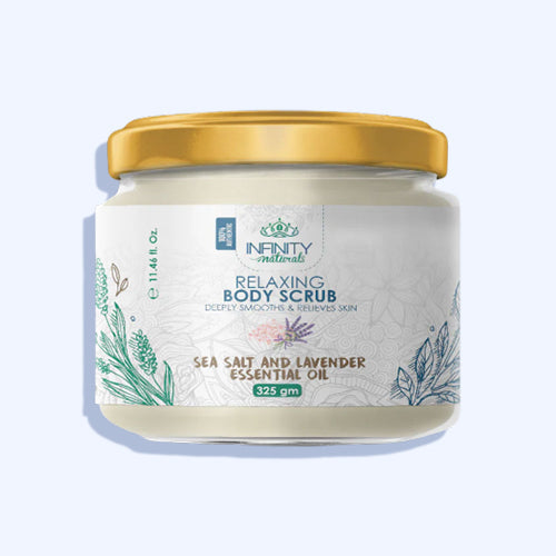 Infinity Naturals Sea Salt Relaxing Lavender Body Scrub 325 Gm