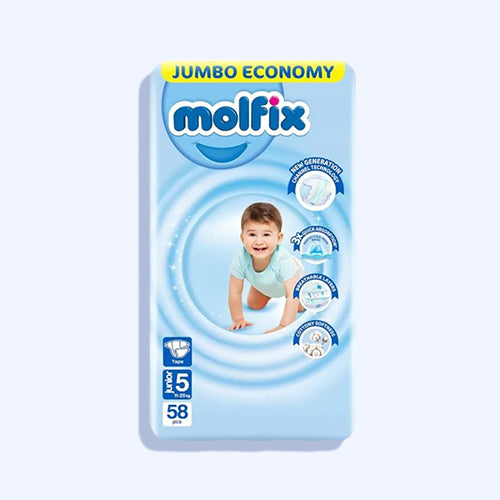 مولفيكس 3D جامبو جونيور 58حفاضة رقم5