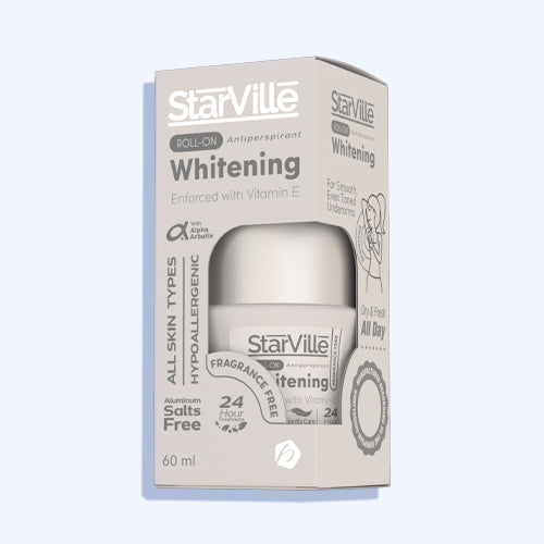 Starville Whitening & Antiperspirant Freagrance Free Roll-On 60Gm
