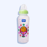 Japlo Bottle Rpund Baby Feeding Bottle Provided With Anti-Colic Nipple & Lukewarm Water Mixer Size 240 Ml (Card) Mint Green Color