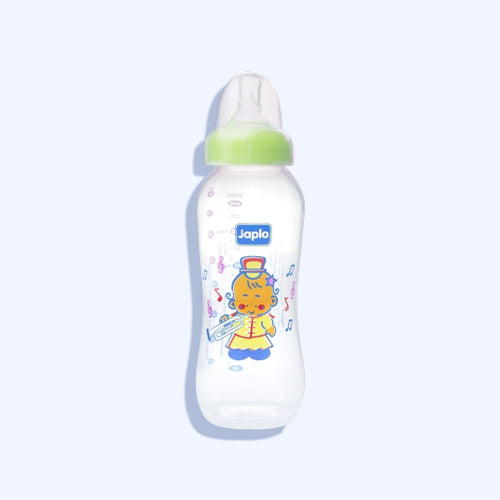 Japlo Streamline Baby Feeding Bottle Provided With Anti-Colic Nipple & Lukewarm Water Mixer Size 250 Ml Mint Green Color