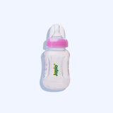 Japlo Easy Mix & Grip Baby Feeding Bottle Provided With Anti-Colic Nipple & Lukewarm Water Mixer Size 140 Ml Pink Color