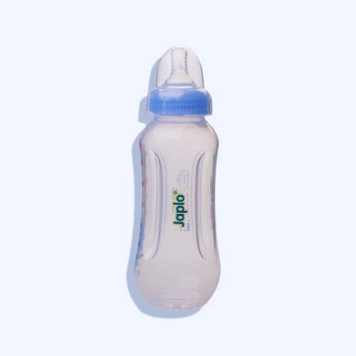 Japlo Easy Mix & Grip Baby Feeding Bottle Provided With Anti-Colic Nipple & Lukewarm Water Mixer Size 250 Ml Baby Blue Color