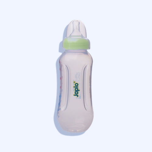 Japlo Easy Mix & Grip Baby Feeding Bottle Provided With Anti-Colic Nipple & Lukewarm Water Mixer Size 250 Ml Mint Green Color