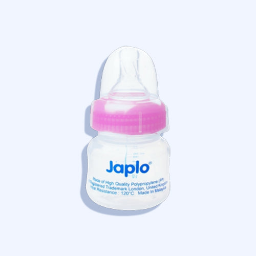 Japlo Juice &Vitamin Provided With Anti-Colic Nipple Bottle 50 Ml Pink Color