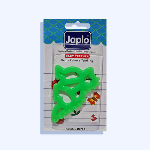 Japlo Baby Teether Soft Pure Sillicon 100% Dinosaur- Spino Shape
