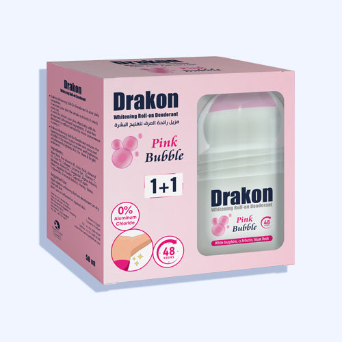 Drakon Whitening Pink Bubble Deodorant Roll-On 50 Ml 1+1