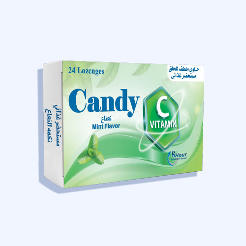 Candy Lozenges With Menthol Flavor 24 Tablets