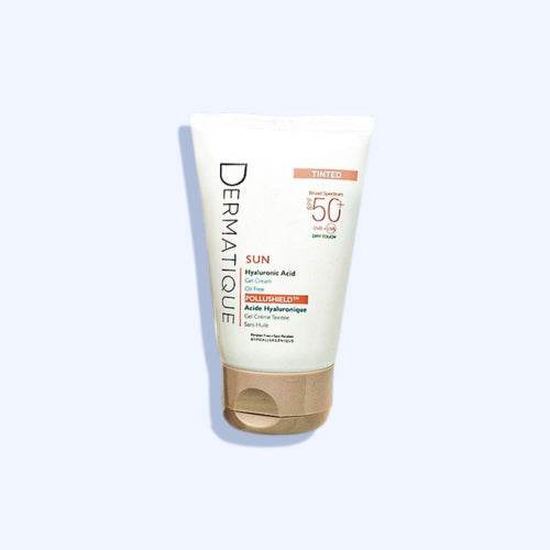 ديرماتيك صن حماية من الشمس 50+ بحمض الهيالورونيك خافي للعيوب جيل كريم ملون 40 مل - Nabda Egypt