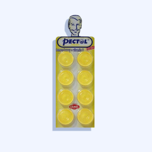 Pectol Throat Antiseptic Lozenges Lemon And Honey Flavor  8 Pieces