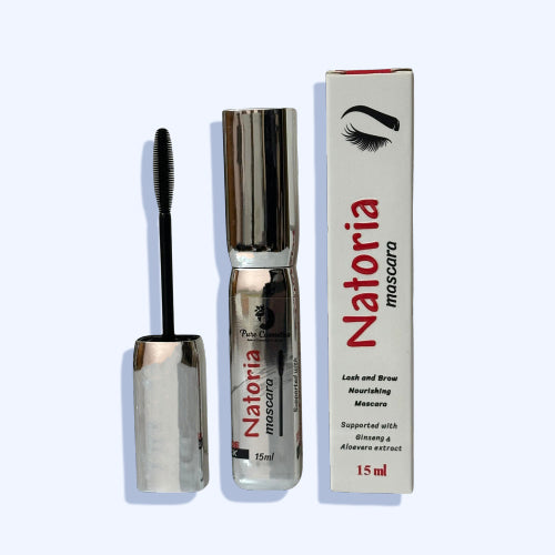 Natoria Black Treatment Mascara For Lashes & Brows 15 Ml
