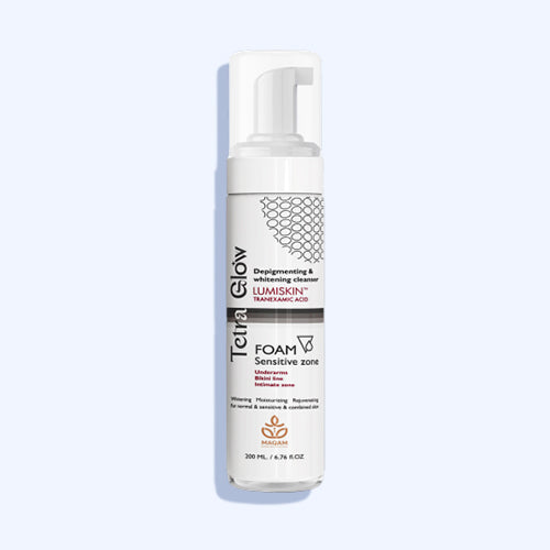 Tetra Glow Sensitive Zone Whitening Foam Cleanser 200 Ml