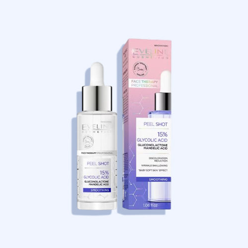 Eveline Cosmetics Peel Glycolic Acid 15% Smoothing Skin Serum Shot 30 Ml