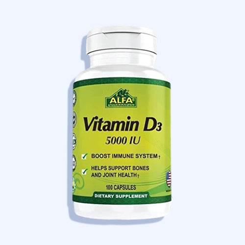 Alfa Vitamins Vitamin D3 5000 Iu 100 Capsule