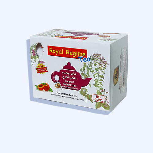 رويال شاي لانقاص الوزن بنكهة الخوخ 50 باكت