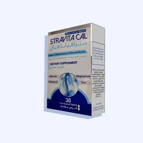 سترافيتا كال مكمل غذائي لدعم صحة العظام 30 قرص
