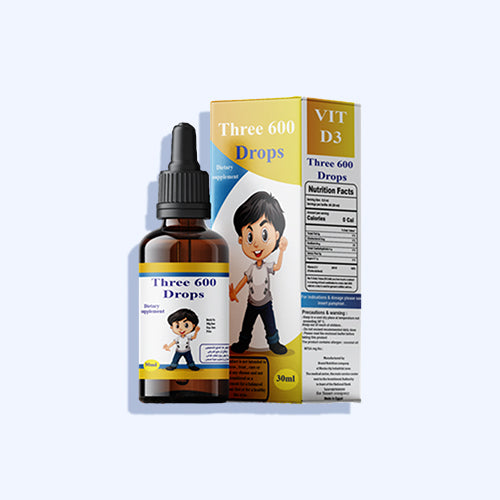 ثرى دروب فيتامين د 3 نقط بالفم 600 وحده دولية 30 مل