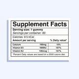 Sweet Dose Cal-D3 &amp; K Bone Health Supplement 60 Gummies 1+1